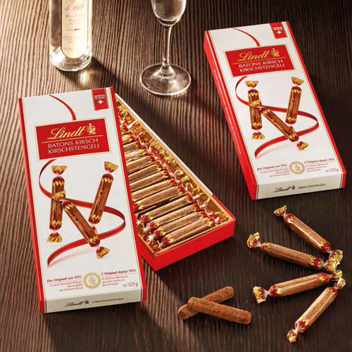 LINDT 10,00 BATONS KIRSCH G125