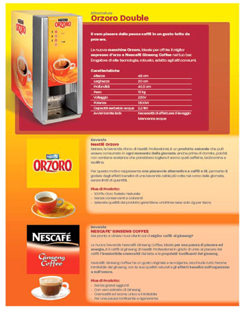 ORZO DOUBLE MACCHINA 2 VIE NESTLE'