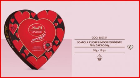 LINDT 10, 00 CUORE LINDOR FD70% G96