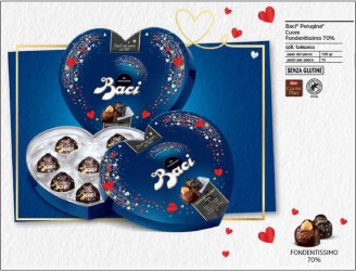 PERUGINA 10, 00 BACI CUORE FOND.70%
