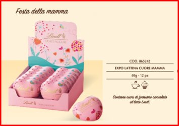 LINDT 7, 50 LATTINE CUORE MAMMA G69