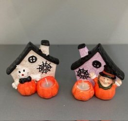 CASETTA HALLOWEEN C/CANDELA