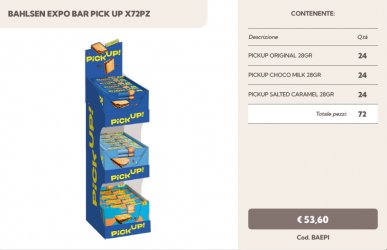 BAHLSEN EXPO BAR PICK UP X72PZ