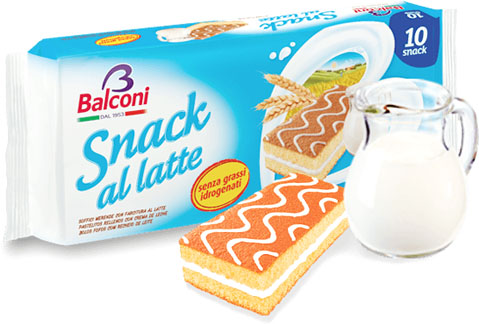 SNACK AL LATTE X10PZ.BALCONI
