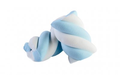 COTONE TRECCIA BIANCO/AZZURR BULGA