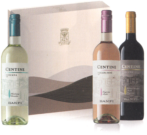 COFANETTO 3 BOTTIGLIE A/VC38 1BIANCO 1ROSSO 1ROSE' TOSCANA IGT