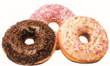 DONUT TRIS G52X36PZ CUPIELLO CIOCCOLATO PINK WHITE