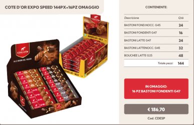 COTE D'OR EXPO SPEED 144PZ+16PZ OM.