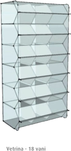 ESPOSITORE 18 BUCHE METACRILATO