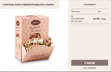 CAFFAREL EXPO PIEMONTE BIGUSTO KG2=147PZ