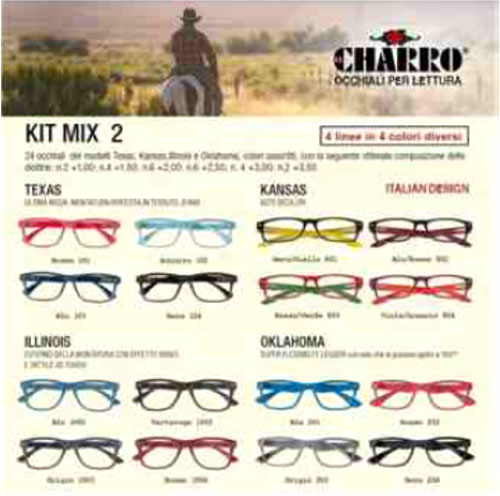 KIT 24 OCCHIALI MIX 2 EL CHARRO