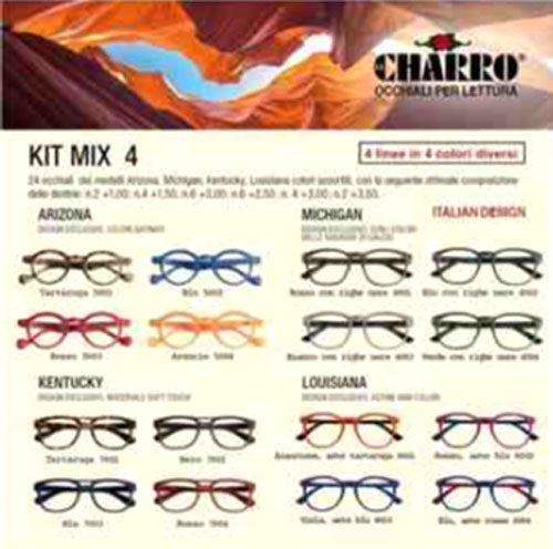 KIT 24 OCCHIALI MIX 4 EL CHARRO