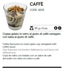 COPPA GELATO VETRO CAFFE'EFFEPI