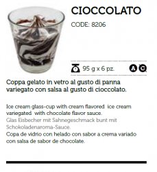COPPA GELATO VETRO CIOCCOLATO EFFEP