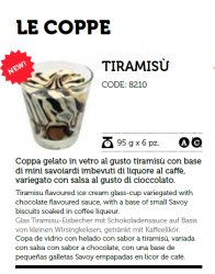 COPPA GELATO VETRO TIRAMISU'EFFEPI