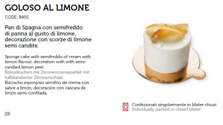 GOLOSO DESSERT LIMONE EFFEPI