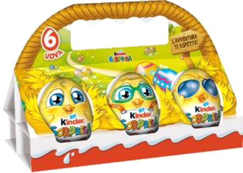 KINDER SORPRESA T/6 G.120 CESTINO