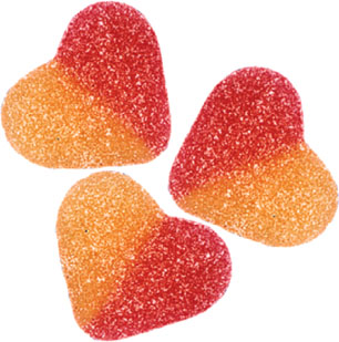 CUORI PESCA ZUCCHERATO FINI