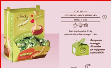 LINDT CUORI LINDOR PIST.KG1, 6=116PZ