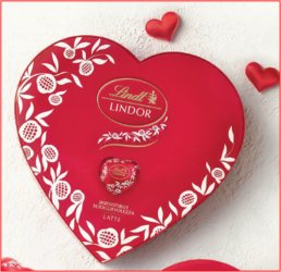 SCATOLA CUORE G.96 LINDOR LATTE
