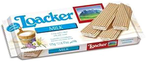 WAFER MILK LATTE G.175 LOACKER