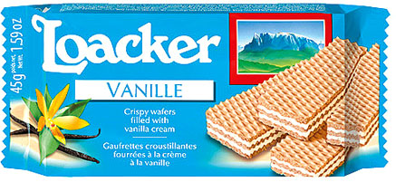 WAFER VANIGLIA G.45X25PZ.LOACKER