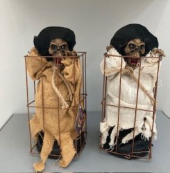 SCHELETRO IN GABBIA C/LUCI&SUONO