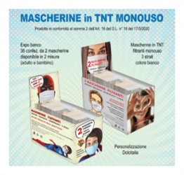 MASCHERINA TNT BAMBINO BIPACK X36PZ