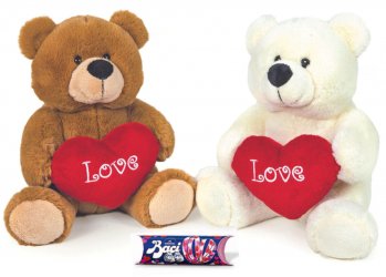 ORSETTO PELUCHE C/TUBO BACI G37, 5