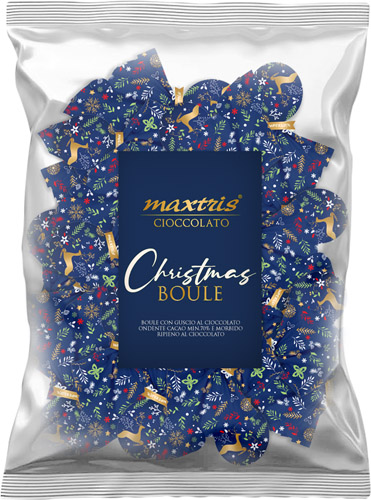 CHRISTMAS BOULE BLU KG1 (82) MAXT FONDENTE 70%