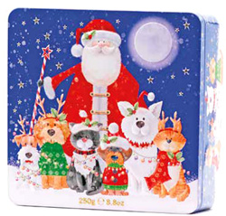 BISCOTTI LATTA BABBO C/CANI G250