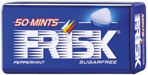FRISK TIN PEPPERMINT X12PZ