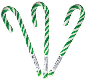CANDY CANES 50PZX15G VERDE ROSSINIS