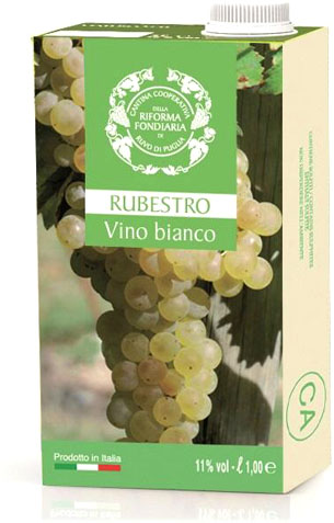 VINO BIANCO BRICK L.1 RUBESTRO