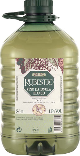 VINO BIANCO PET L.3 RUBESTRO