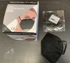 MASCHERINA FFP2 NERA SF SOLUZIONI