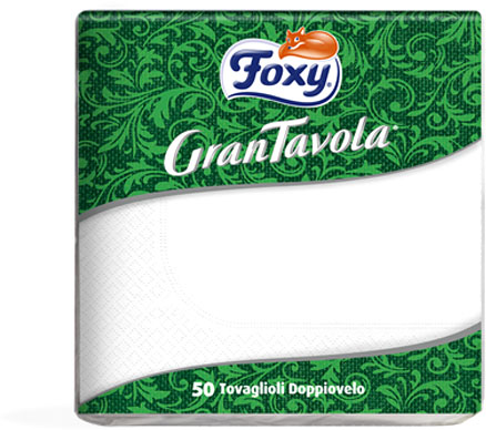 FOXY 312 TOVAG.33X33 BIANCO 50PZ.